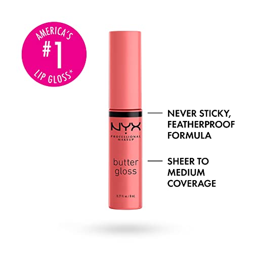 Foto 3 pulgar | Brillo De Labios Nyx Professional Makeup Butter Gloss, Antia - Venta Internacional.