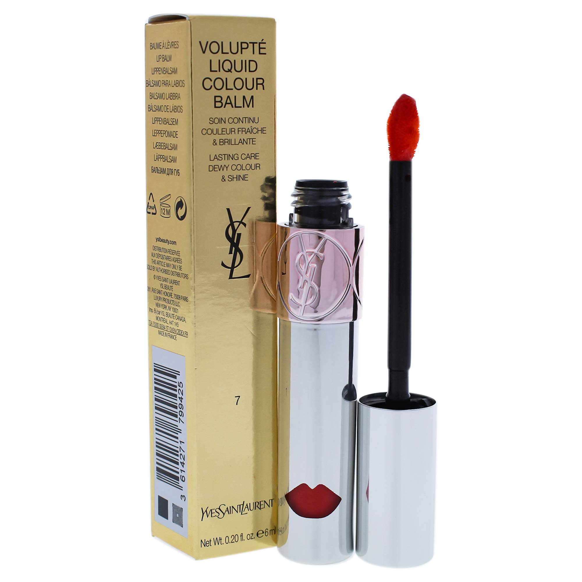 Foto 2 pulgar | Bálsamo Labial Yves Saint Laurent Volupte Liquid Colour 7 Grab Me Red - Venta Internacional