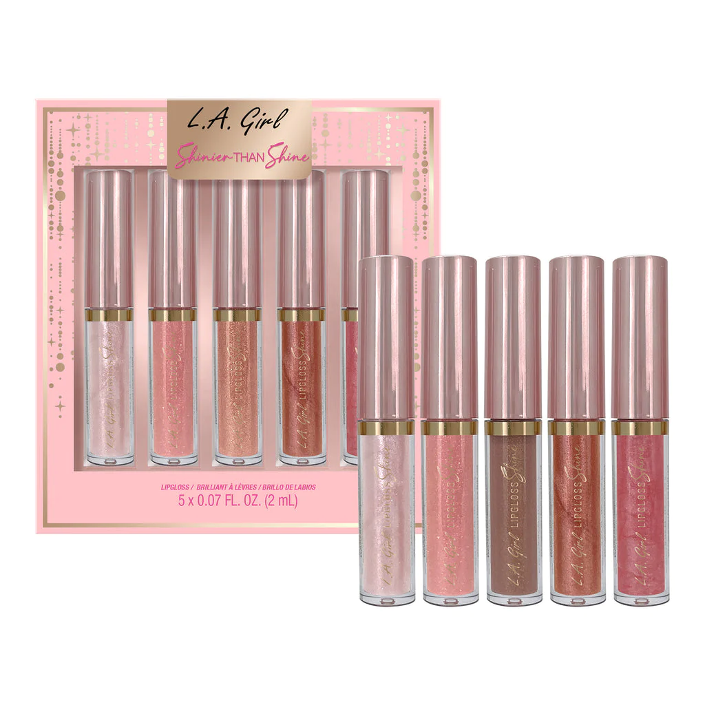 Foto 3 pulgar | Set De 5 Lip Gloss Shinier That Shine L.a Girl