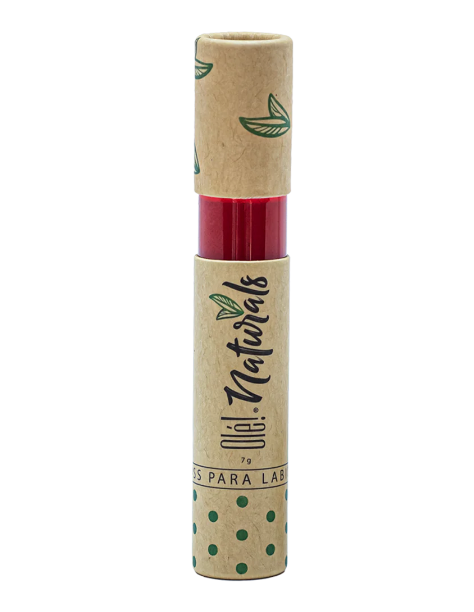 Foto 2 pulgar | Lip Gloss Extrabrillo Olé! Naturals Rojo