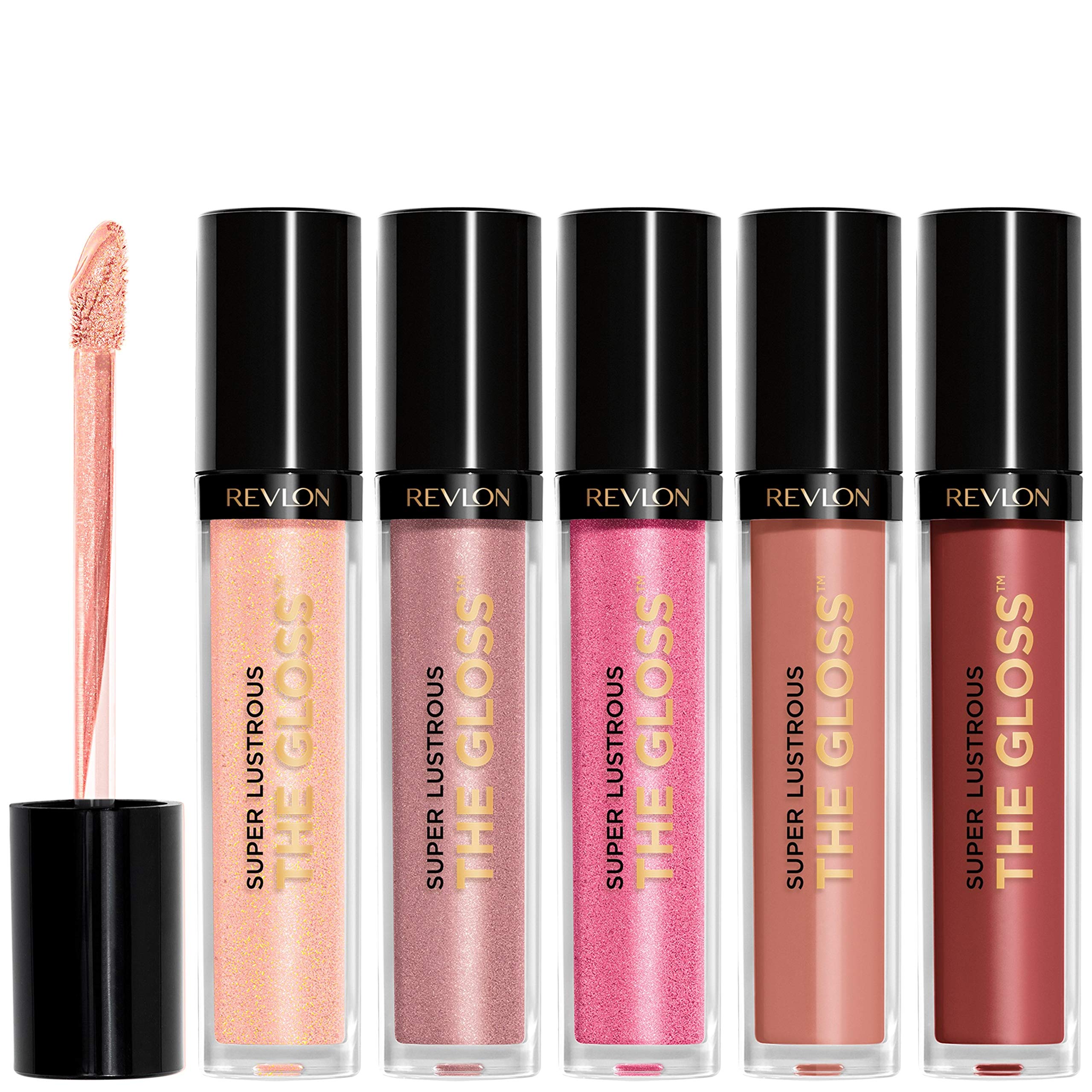 Set De Brillo Labial Revlon Super Lustrous Set De Regalo De 5 Piezas - Venta Internacional.