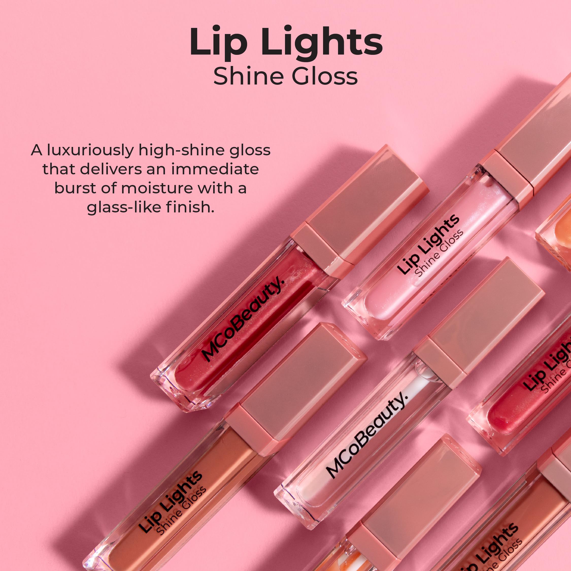 Foto 4 | Brillo De Labios Mcobeauty Liplights Shine Clear, Vegano, Libre De Crueldad Animal - Venta Internacional.