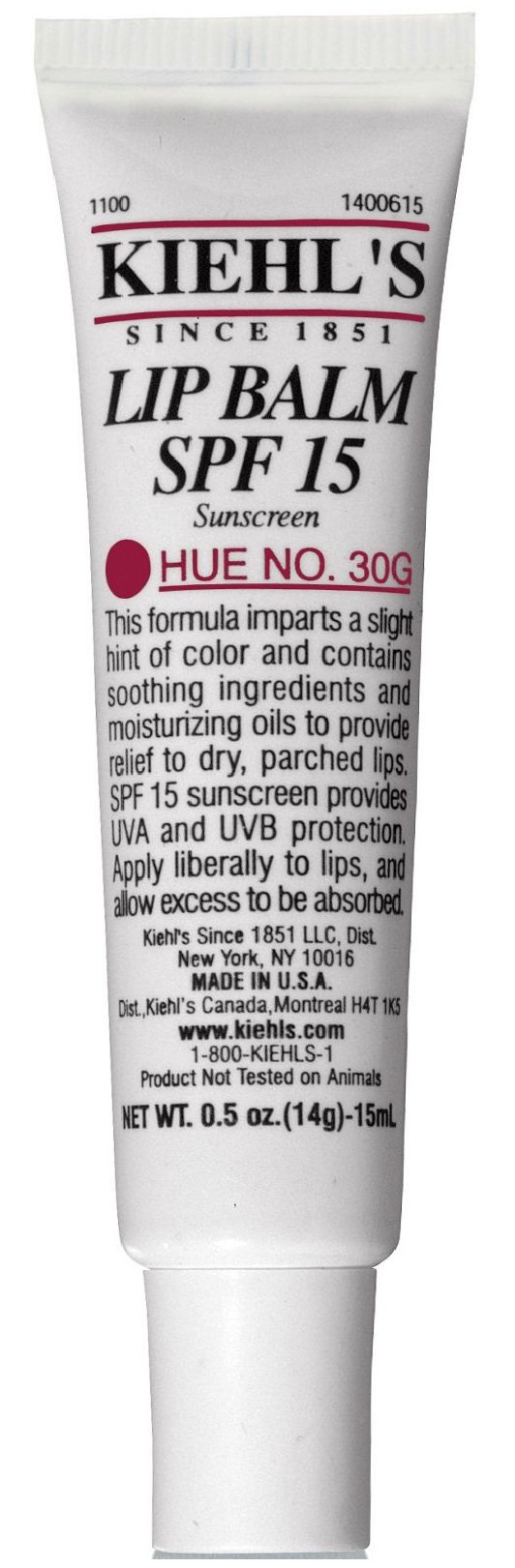 Foto 2 pulgar | Bálsamo Labial Kiehl's Spf 15 Hue 30 G 15 Ml - Venta Internacional.
