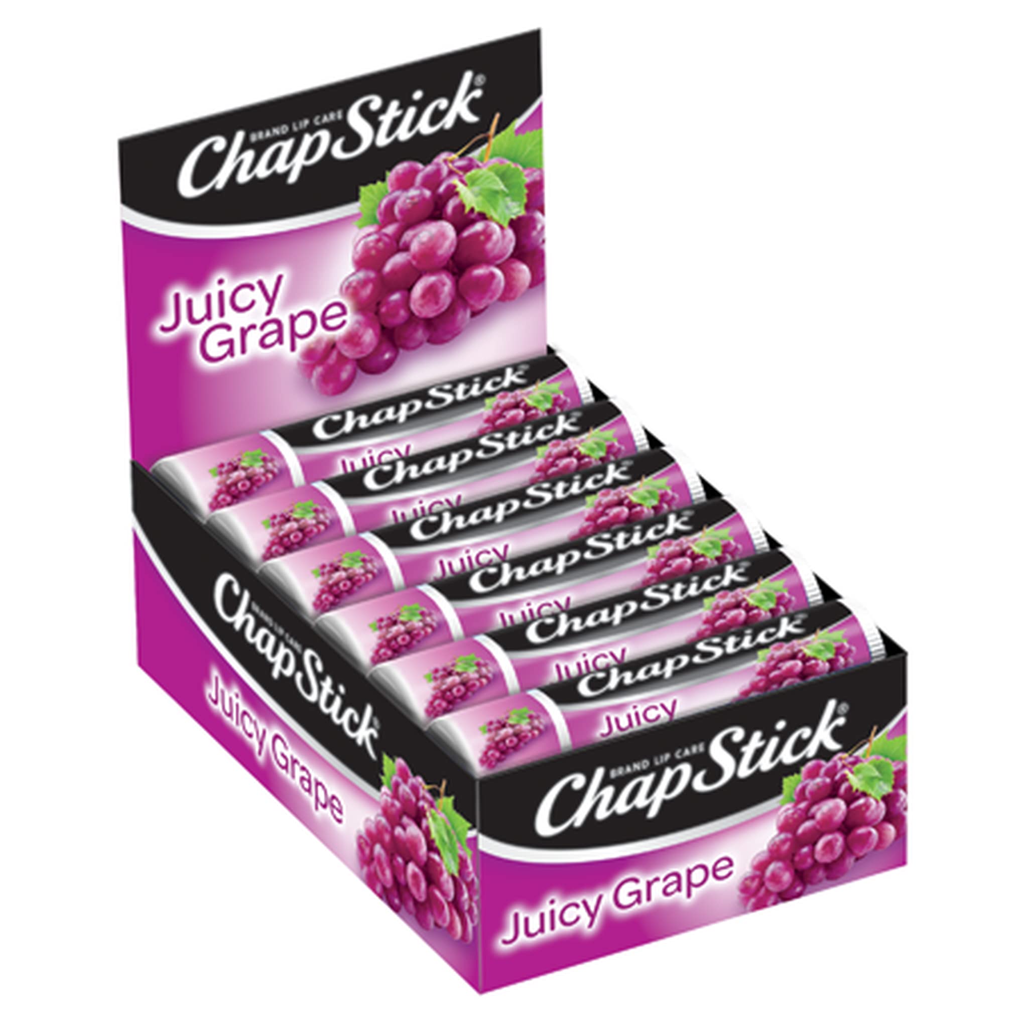 Foto 2 pulgar | Bálsamo Labial Chapstick Juicy Grape, Caja De Recarga De 12 Barras De 4,4 Ml - Venta Internacional.