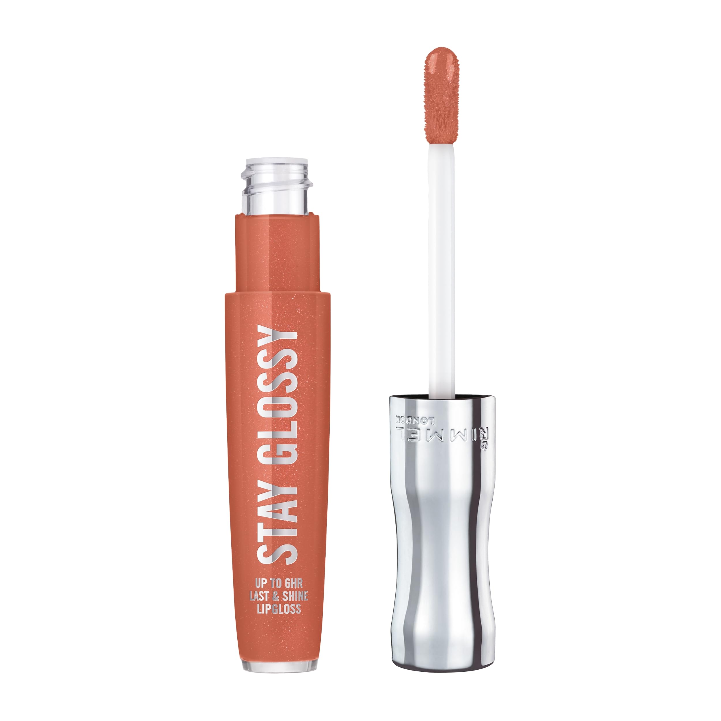 Foto 3 pulgar | Brillo De Labios Rimmel London Stay Glossy 465 Melon-air 5 Ml - Venta Internacional.