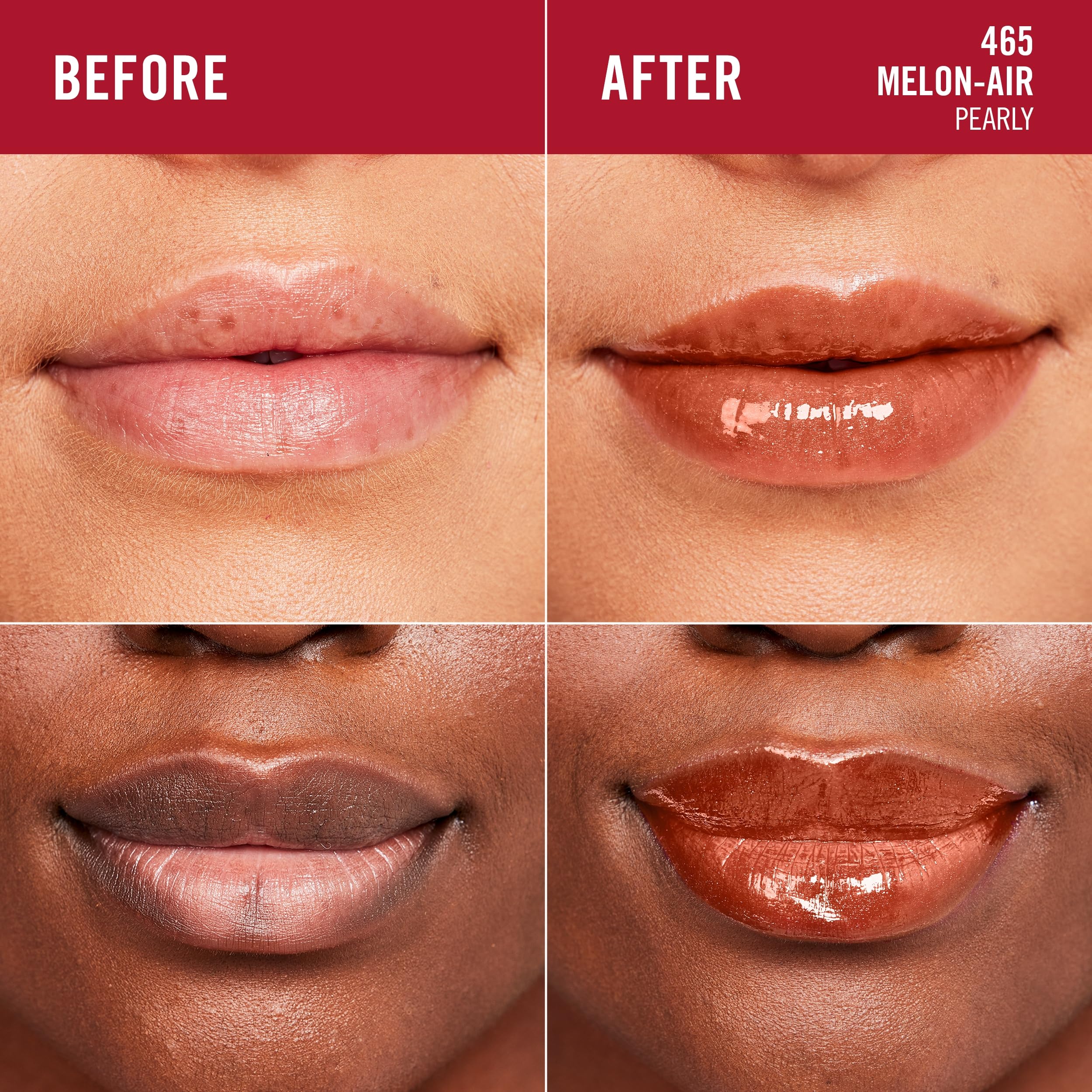 Foto 5 pulgar | Brillo De Labios Rimmel London Stay Glossy 465 Melon-air 5 Ml - Venta Internacional.