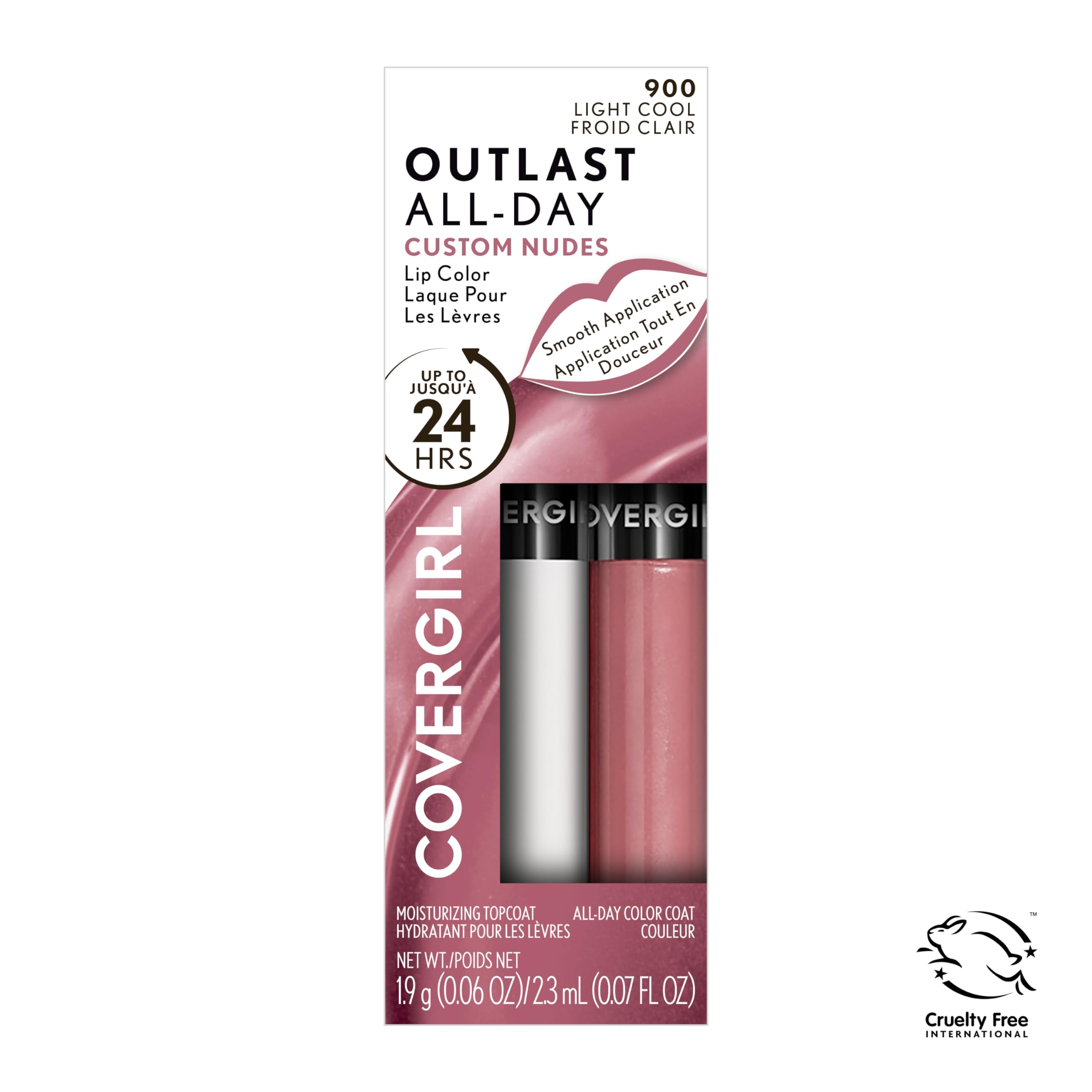 Foto 8 pulgar | Color De Labios Covergirl Outlast Personalizado Nudes Para Todo El Día, Ligero Y Fresco - Venta Internacional.