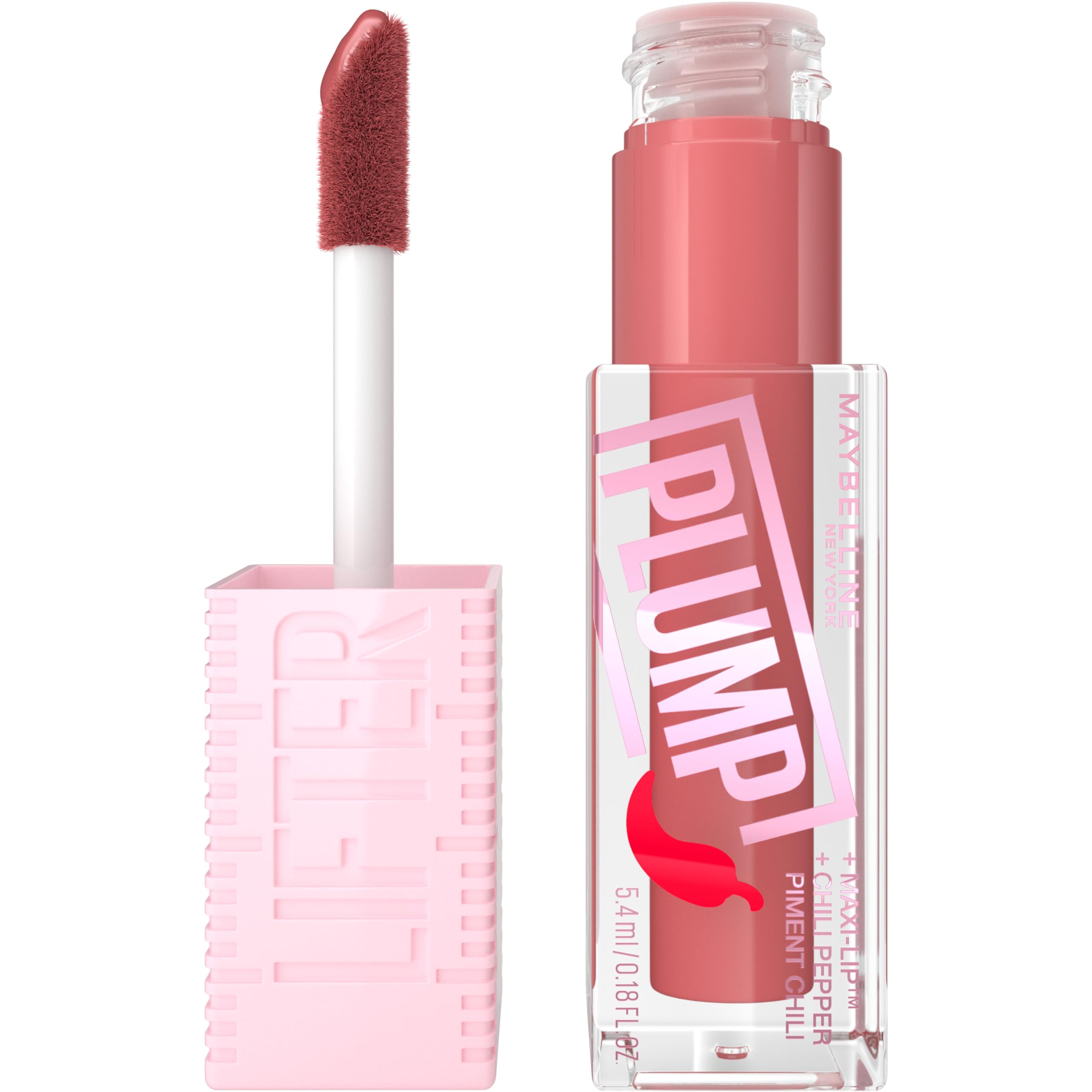 Foto 2 pulgar | Brillo De Labios Maybelline Lifter Gloss Lifter Plump Peach Fever - Venta Internacional.