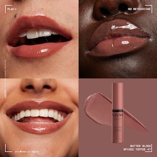 Foto 3 | Brillo De Labios Nyx Professional Makeup Butter Gloss Brown Sugar - Venta Internacional.