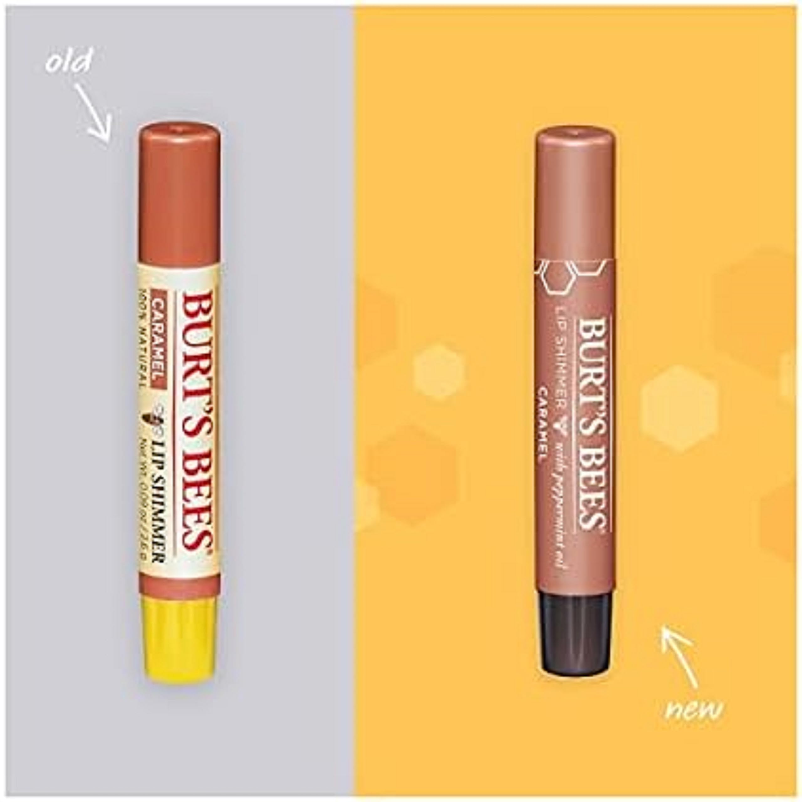 Foto 2 | Set De Tinte Labial Burt's Bees Shimmer Caramel Hidratante, Paquete De 4 - Venta Internacional.