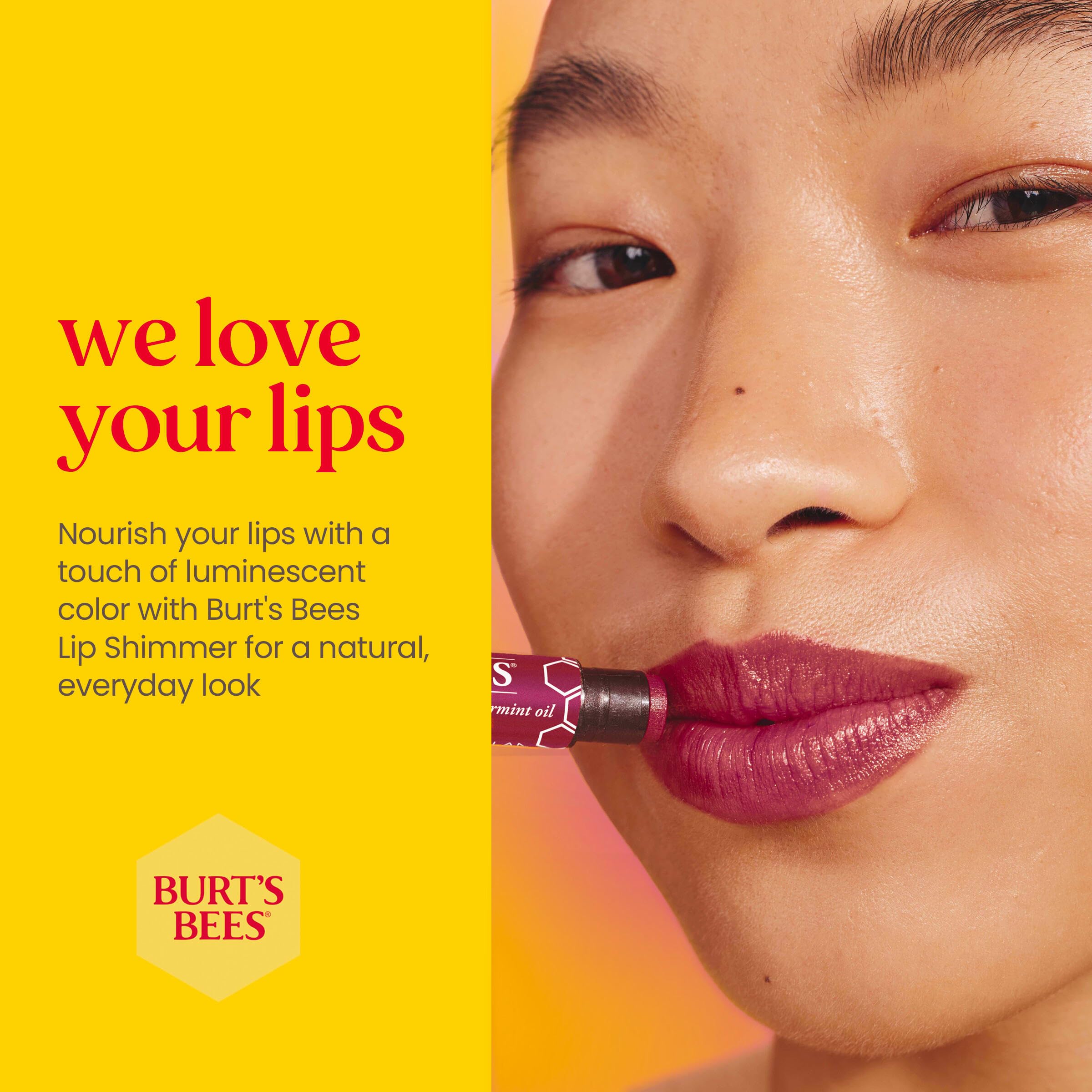 Foto 4 | Set De Tinte Labial Burt's Bees Shimmer Watermelon, Paquete De 4 - Venta Internacional.