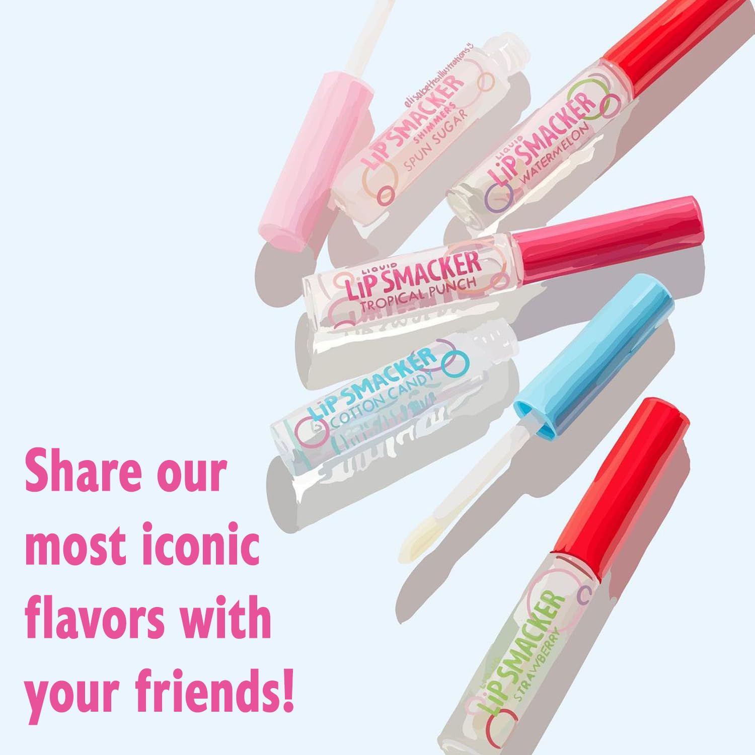 Foto 4 pulgar | Brillo De Labios Lip Smacker Friendship Pack, 5 Unidades - Venta Internacional.