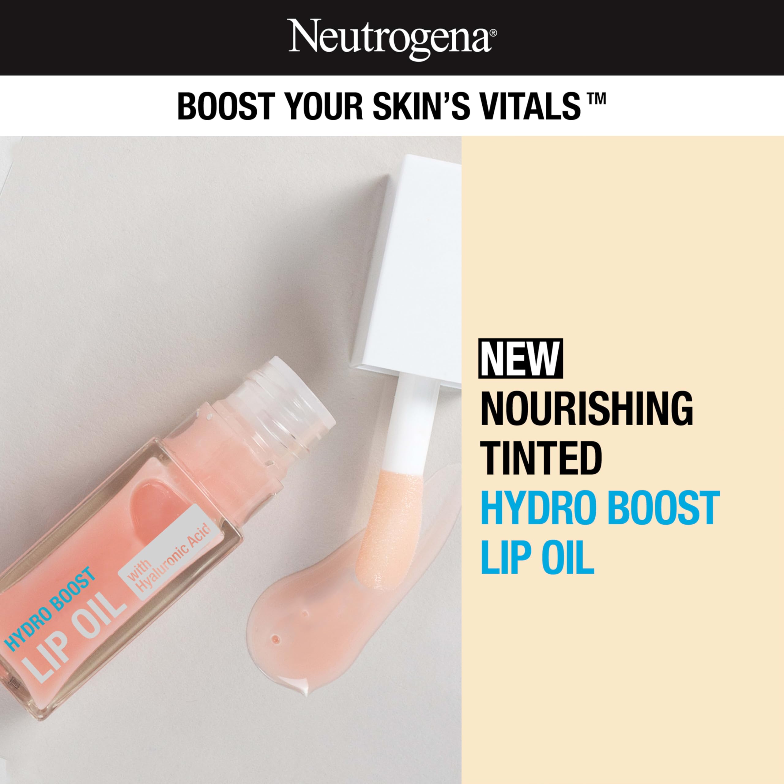 Foto 2 | Aceite Labial Neutrogena Hydro Boost Con Ácido Hialurónico Rosa Claro - Venta Internacional.