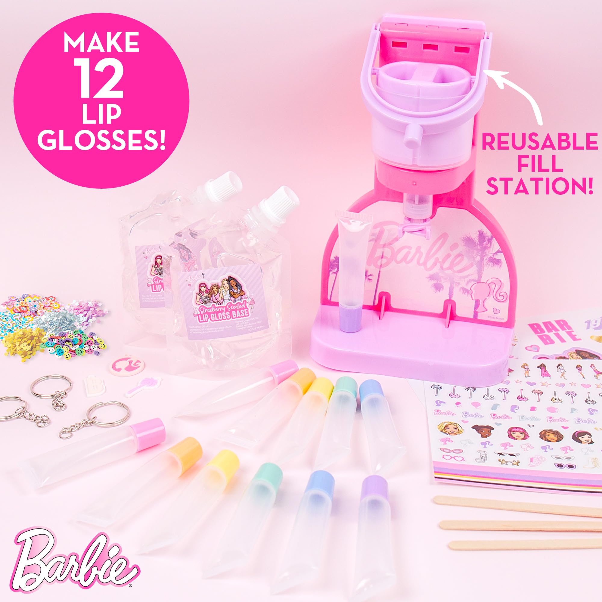 Foto 3 pulgar | Kit Para Hacer Brillos De Labios Barbie Sweet Shop Con 12 Accesorios - Venta Internacional.