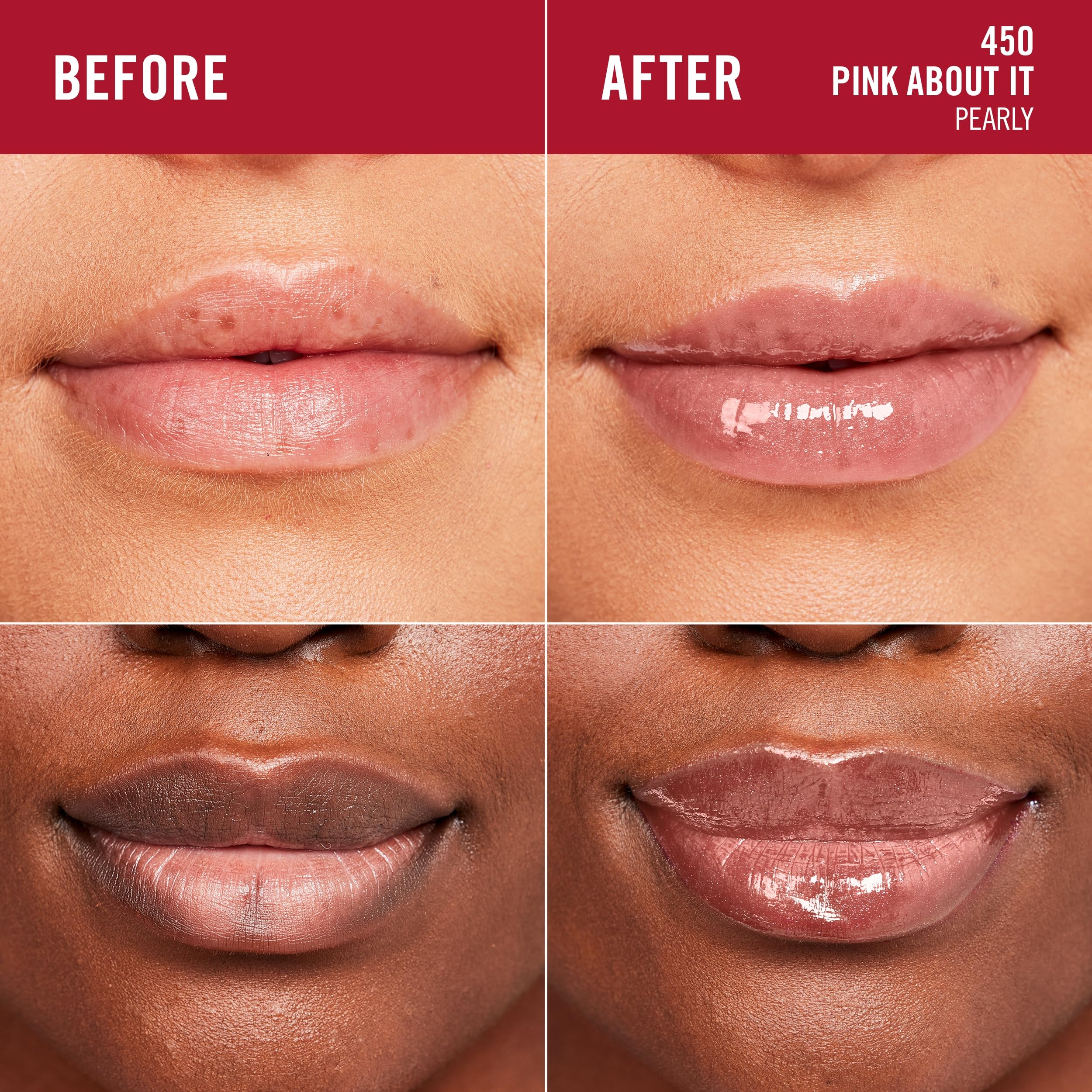 Foto 5 pulgar | Brillo De Labios Rimmel London Stay Glossy 450 Pink About It, 5 Ml - Venta Internacional.