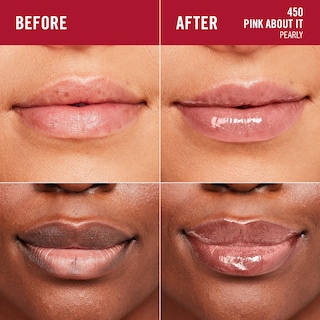 Foto 4 | Brillo De Labios Rimmel London Stay Glossy 450 Pink About It, 5 Ml - Venta Internacional.