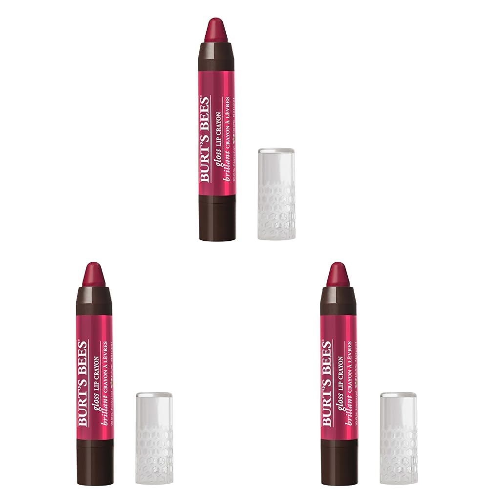 Lápiz Labial Burt's Bees, Brillo Hidratante 100% Natural X3 - Venta Internacional.