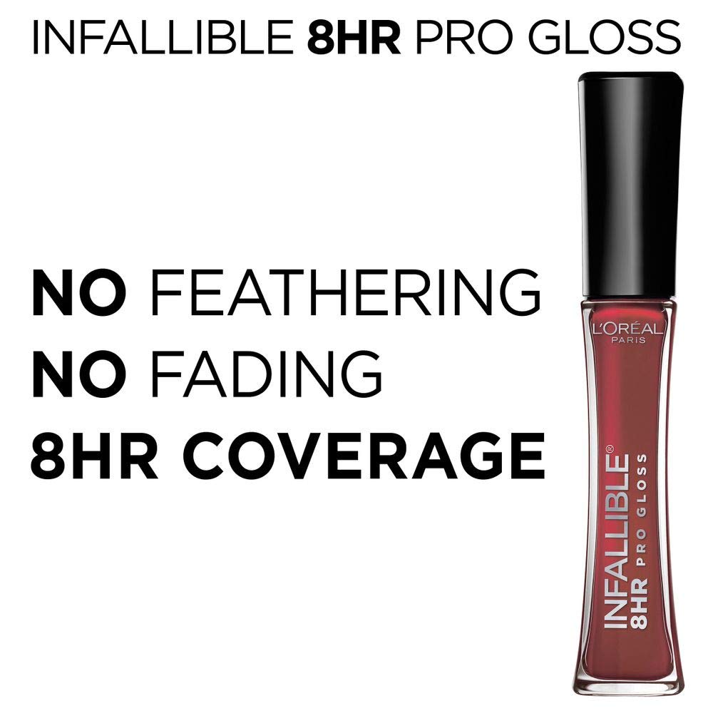 Foto 4 pulgar | Brillo De Labios L'oréal Paris Infallible 8 Hour Hydrating Cherry - Venta Internacional.