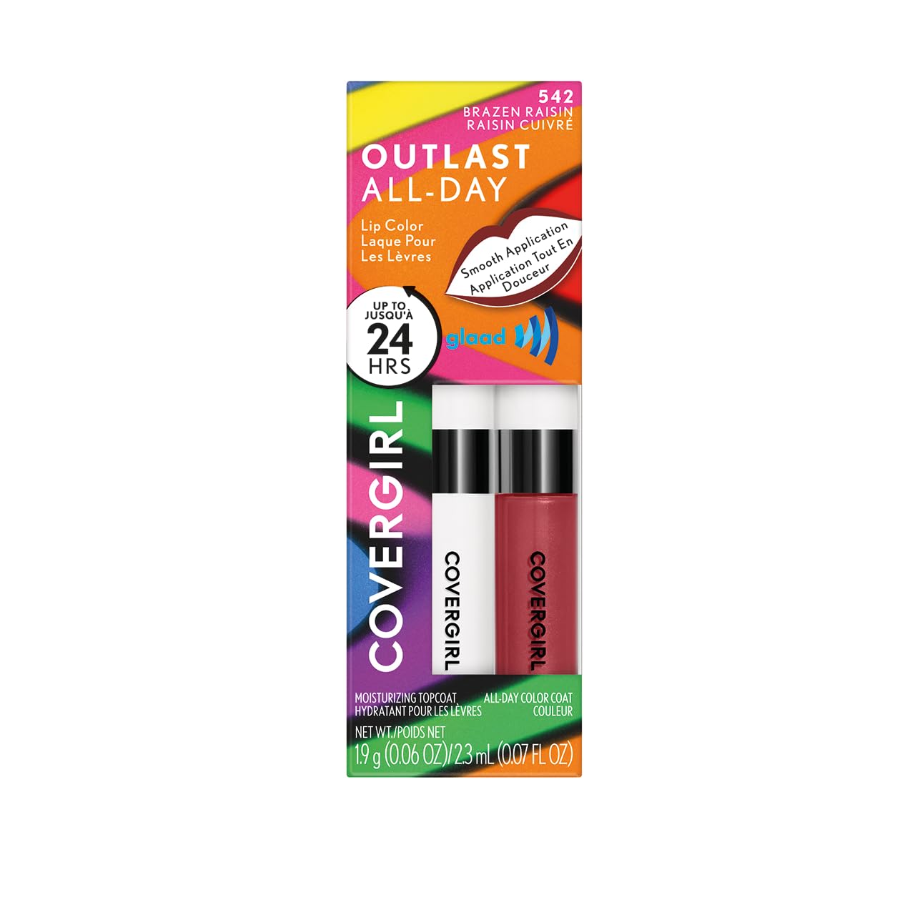 Foto 2 pulgar | Color De Labios Covergirl Pride Outlast Brazen Raisin Para Todo El Día - Venta Internacional.