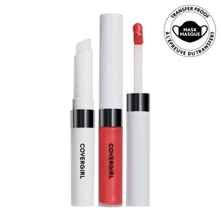 Foto 3 | Color De Labios Covergirl Outlast Para Todo El Día Al Rojo Vivo Con Capa Superior - Venta Internacional.