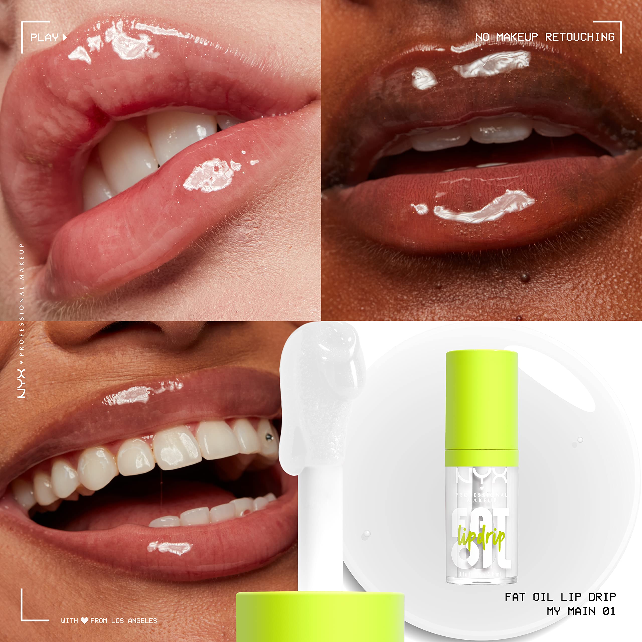 Foto 4 pulgar | Brillo Labial Nyx Professional Makeup Fat Oil My Main - Venta Internacional.