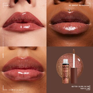 Foto 2 | Brillo De Labios Nyx Professional Makeup Butter Gloss Bling Hustla - Venta Internacional.