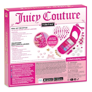 Foto 3 | Set De Brillos De Labios Make It Real Juicy Couture Con Teléfono Plegable Y Cordón De Bricolaje - Venta Internacional.