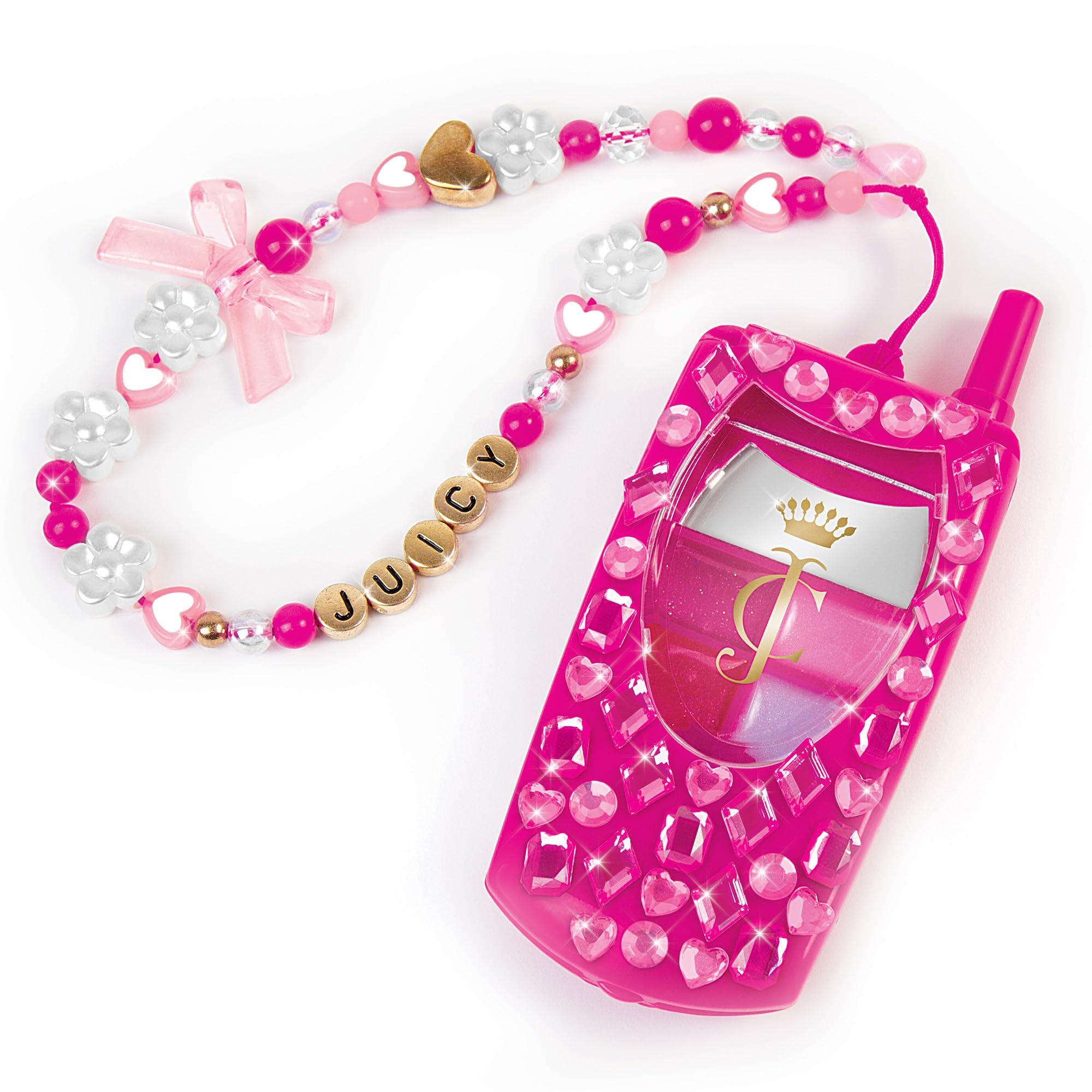 Foto 4 | Set De Brillos De Labios Make It Real Juicy Couture Con Teléfono Plegable Y Cordón De Bricolaje - Venta Internacional.