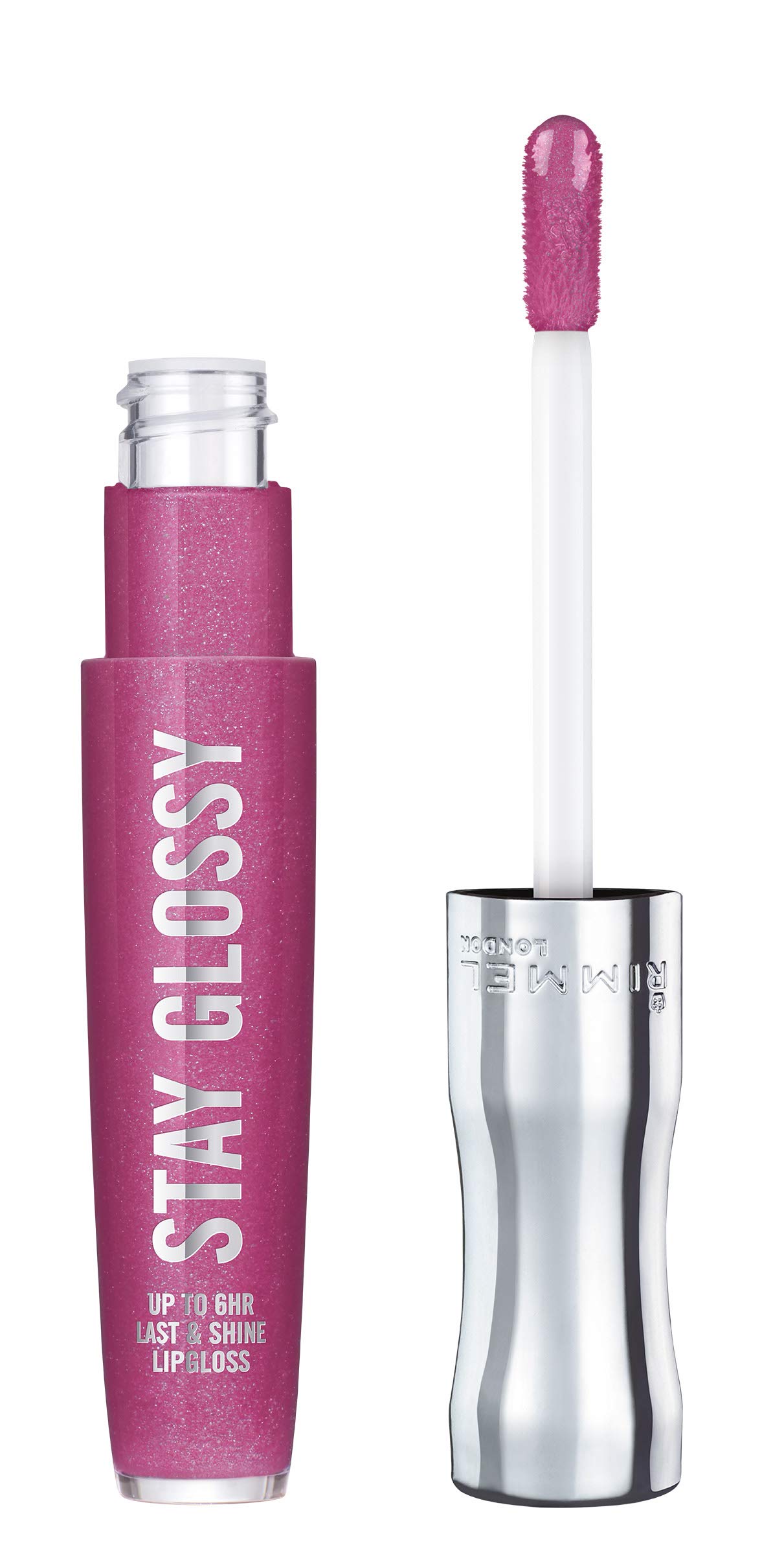 Foto 2 pulgar | Brillo De Labios Rimmel Stay Glossy 185 Grapevine Groove 5 Ml - Venta Internacional.