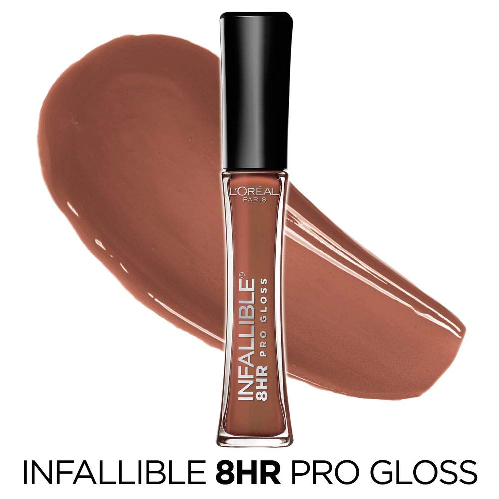 Foto 2 | Brillo De Labios L'oréal Paris Infallible, 8 Horas, Hidratante, Apenas Desnudo - Venta Internacional.