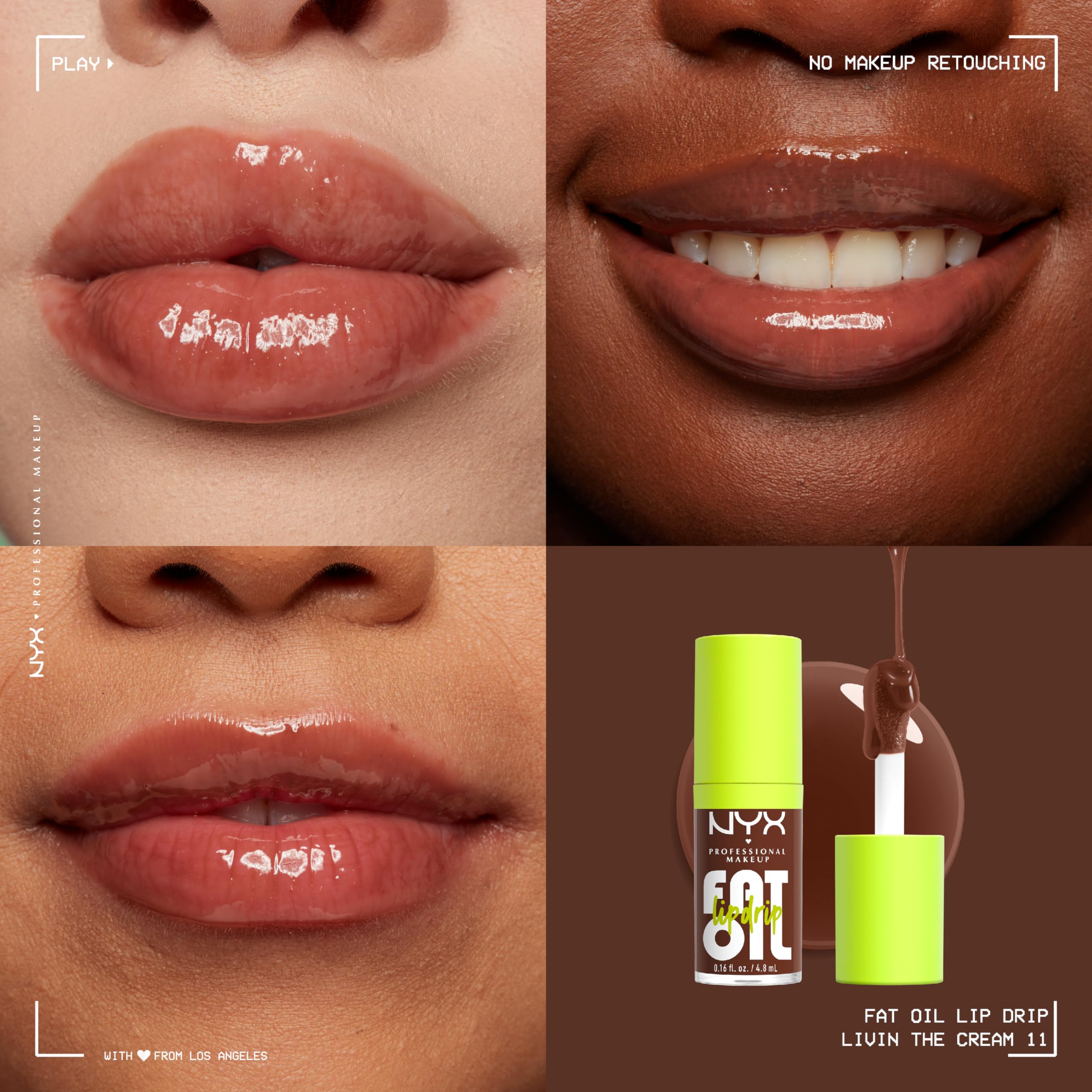 Foto 5 pulgar | Brillo De Labios Nyx Professional Makeup Lip Oil Drip Livin The Cream - Venta Internacional.