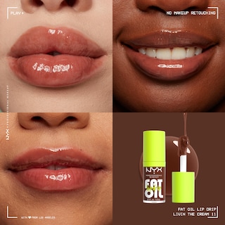 Foto 4 | Brillo De Labios Nyx Professional Makeup Lip Oil Drip Livin The Cream - Venta Internacional.
