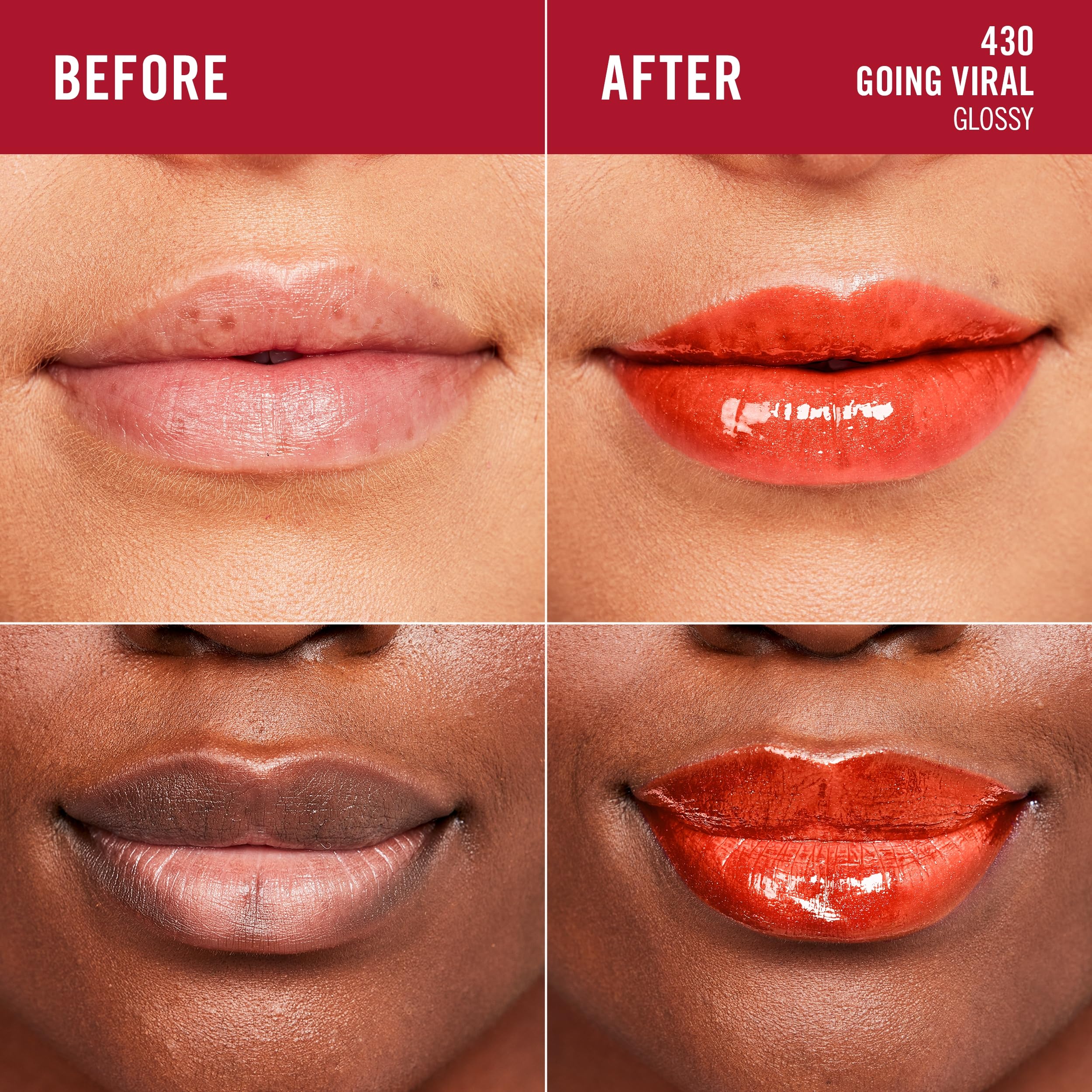 Foto 5 pulgar | Brillo De Labios Rimmel London Stay Glossy 430 Going Viral, 5 Ml - Venta Internacional.