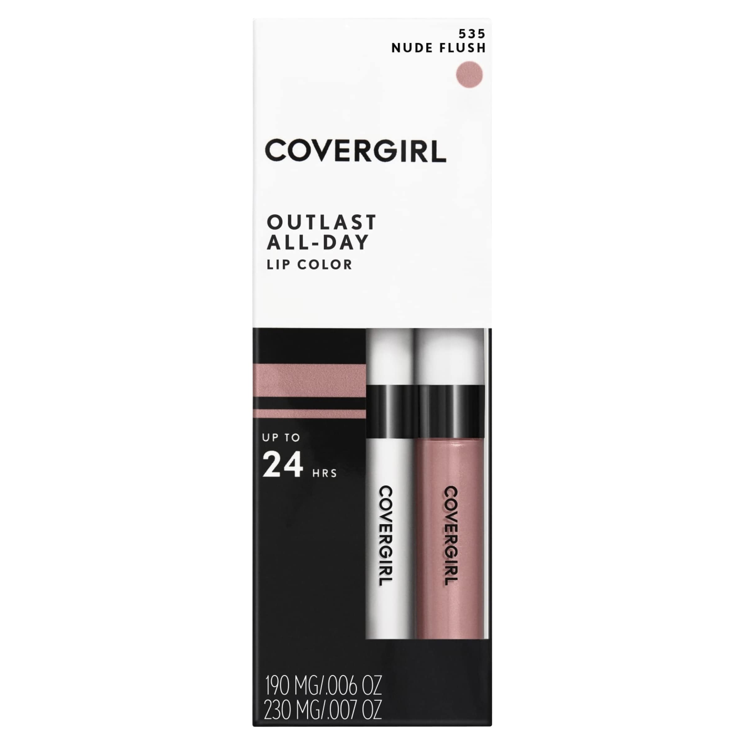 Color De Labios Covergirl Outlast Nude Flush Para Todo El Día - Venta Internacional.