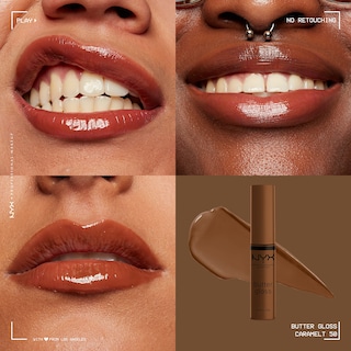 Foto 3 | Brillo De Labios Nyx Professional Makeup Butter Gloss Brown Sugar - Venta Internacional.
