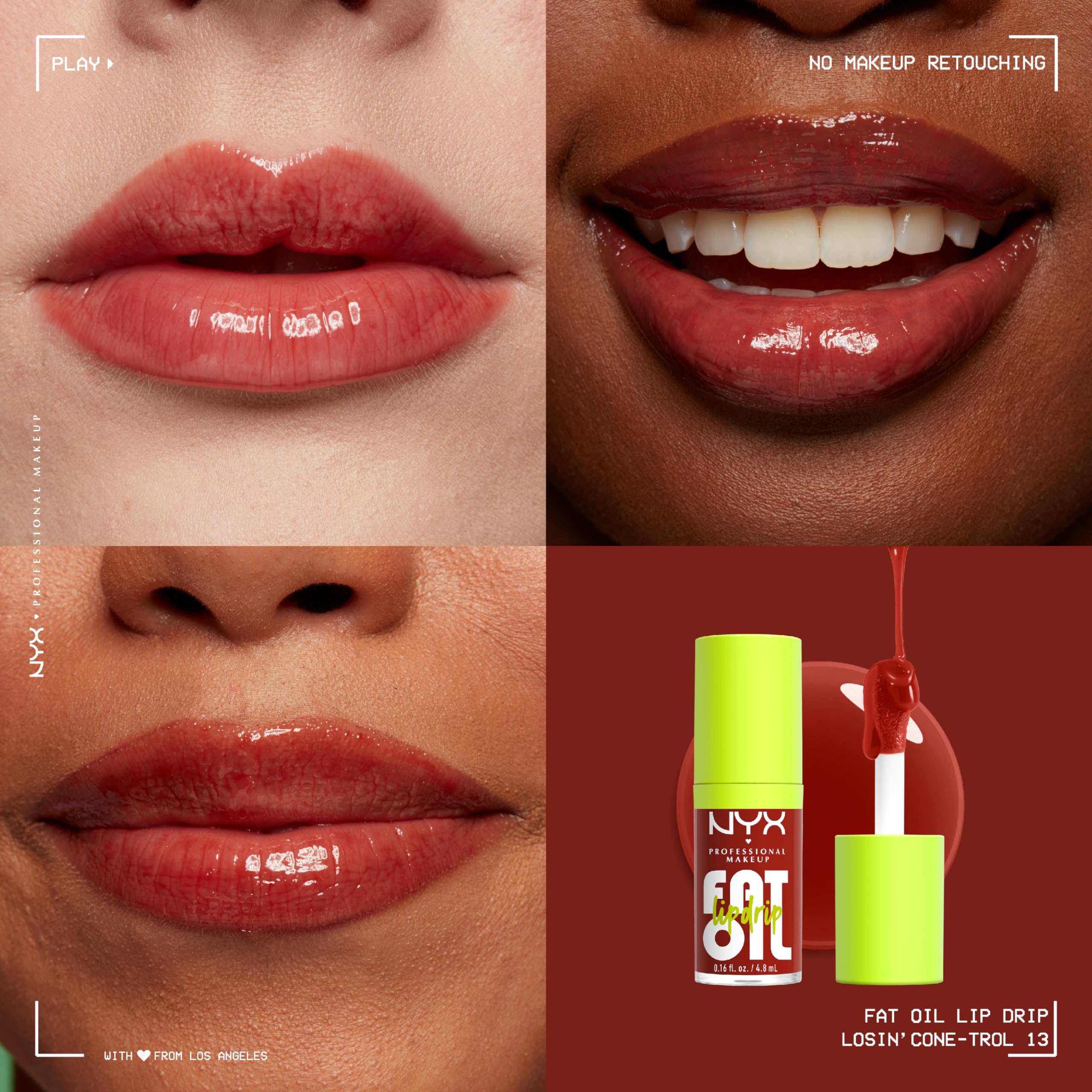 Foto 5 pulgar | Brillo De Labios Nyx Professional Makeup, Aceite Graso, Goteo Para Labios, Losin Control - Venta Internacional.