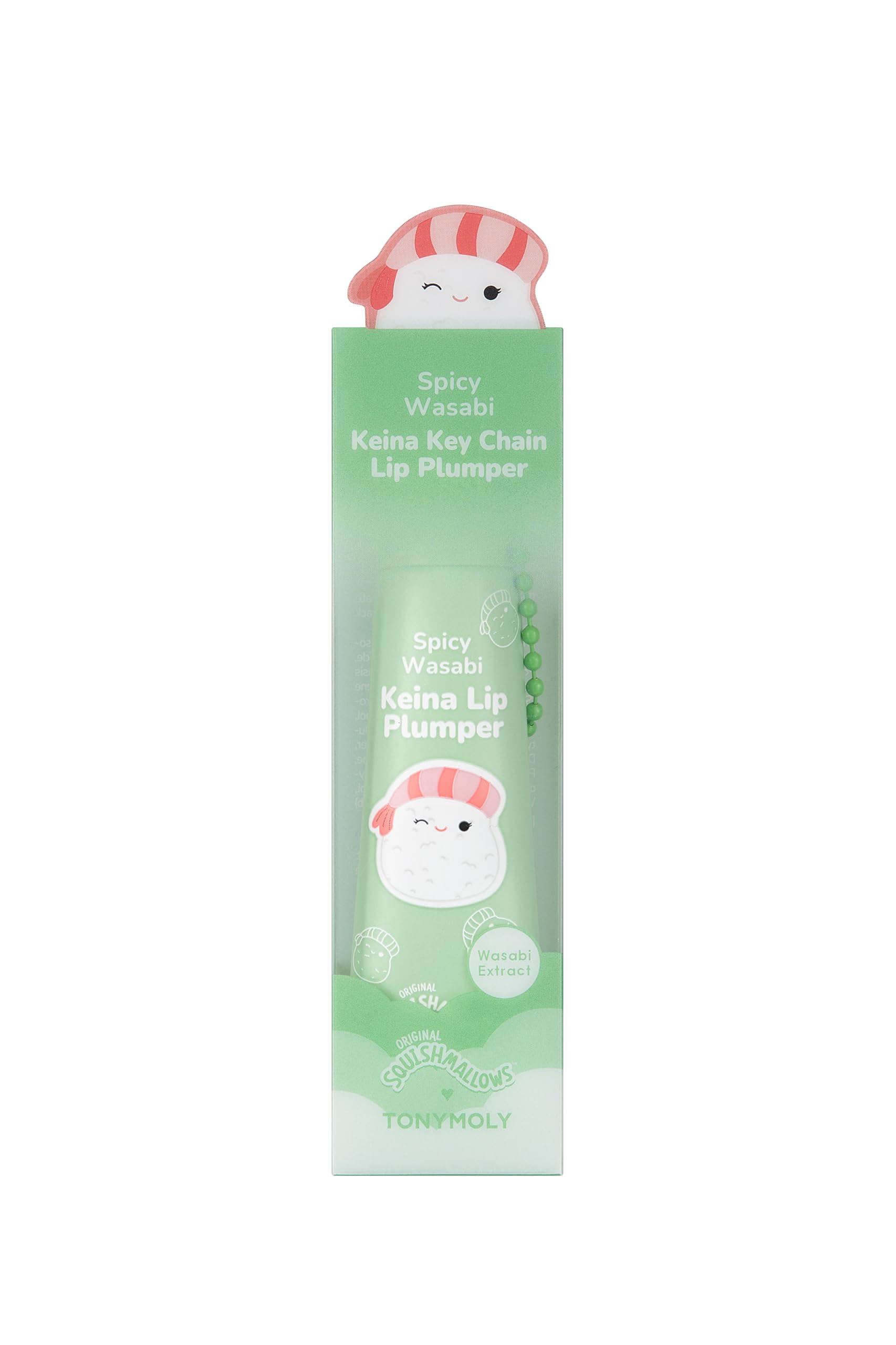 Llavero Lip Plumper Tonymoly X Squishmallows Keina, 11 Ml - Venta Internacional.