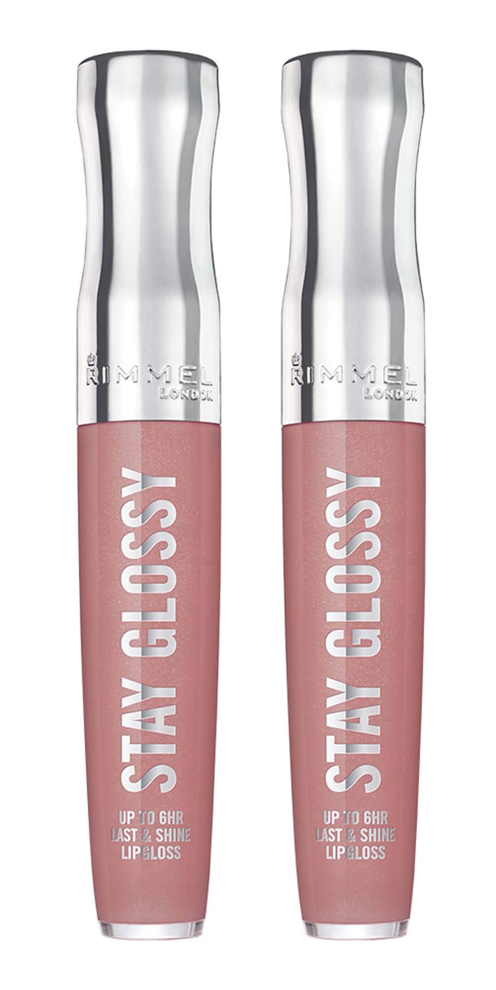 Brillo De Labios Rimmel Stay Glossy 6hr Blushing Belgraves 5,3 Ml X2 - Venta Internacional.