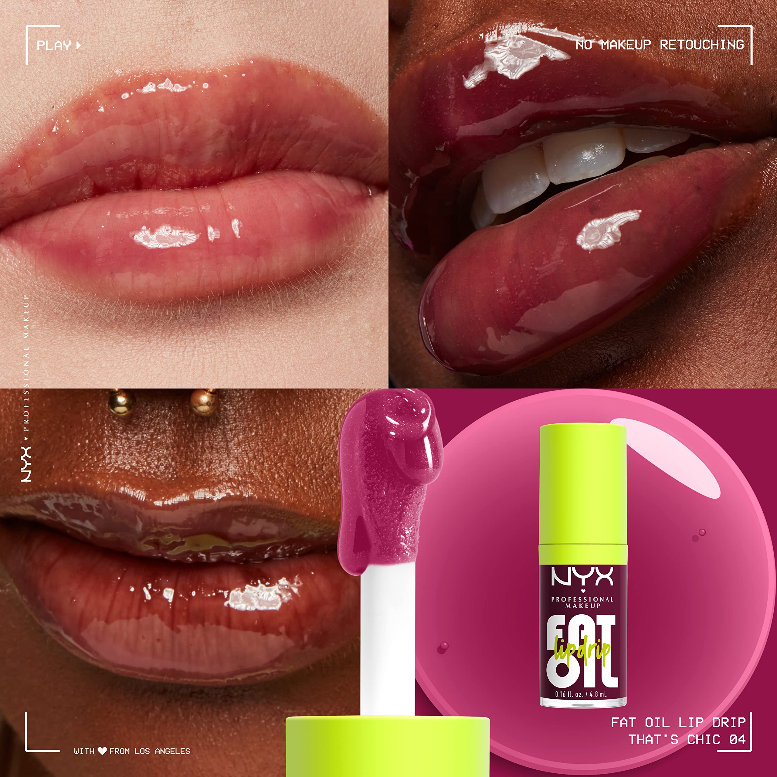 Foto 4 pulgar | Brillo De Labios Nyx Professional Makeup, Aceite Graso, Aceite Para Labios, Que Es Elegante - Venta Internacional.