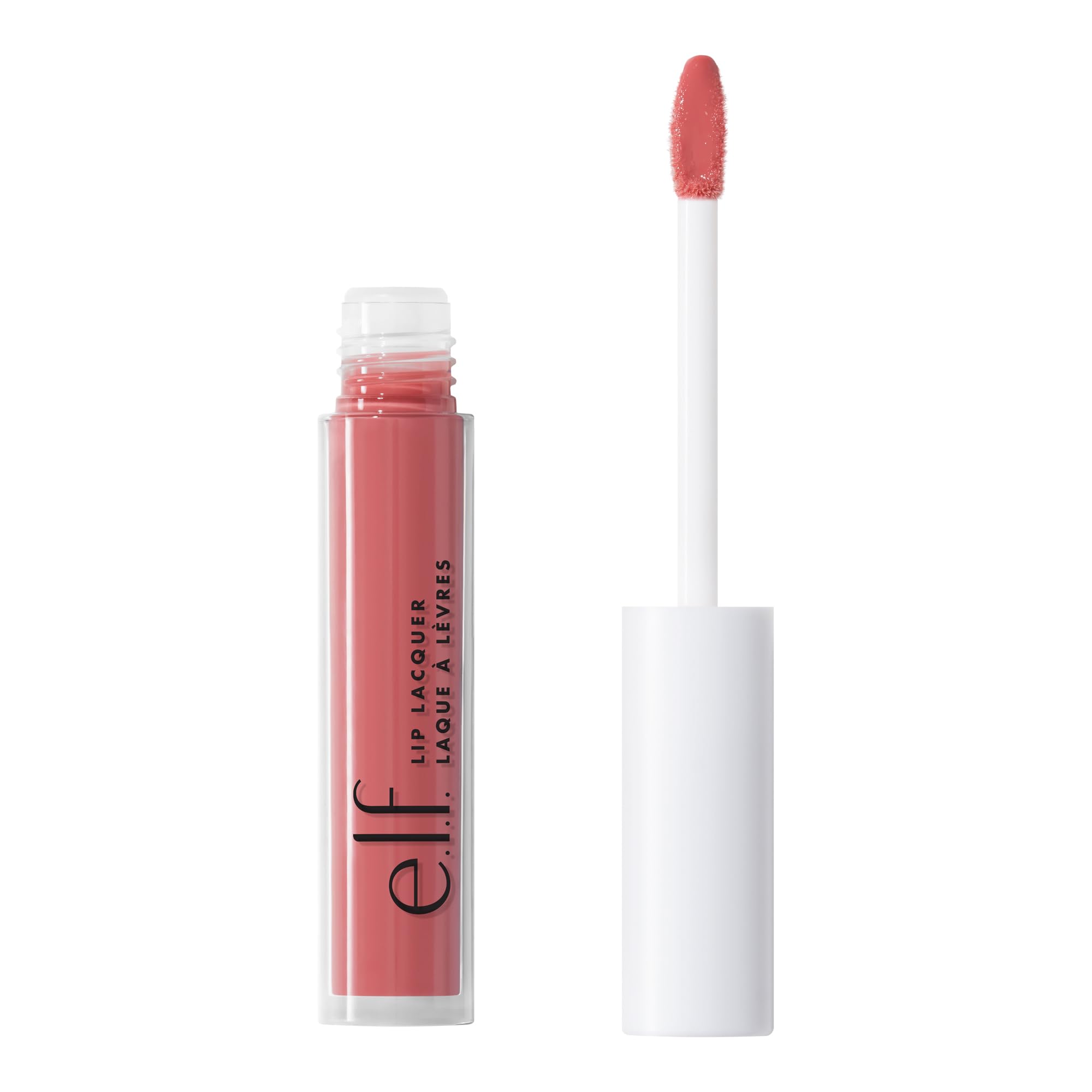 Laca Labial E.l.f. Hidratante, Brillante, No Pegajosa, Rosa Silvestre, 2 Ml - Venta Internacional.