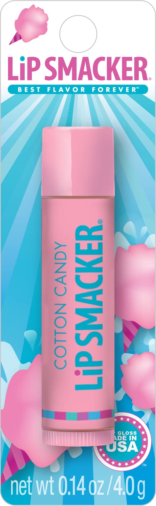 Bálsamo Labial Lip Smacker Con Sabor A Algodón De Azúcar Transparente Para Niños Y Adultos - Venta Internacional.