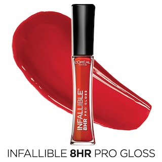 Foto 2 | Brillo De Labios L'oréal Paris Infallible 8 Hour Hydrating Fiery, 6 Ml - Venta Internacional.
