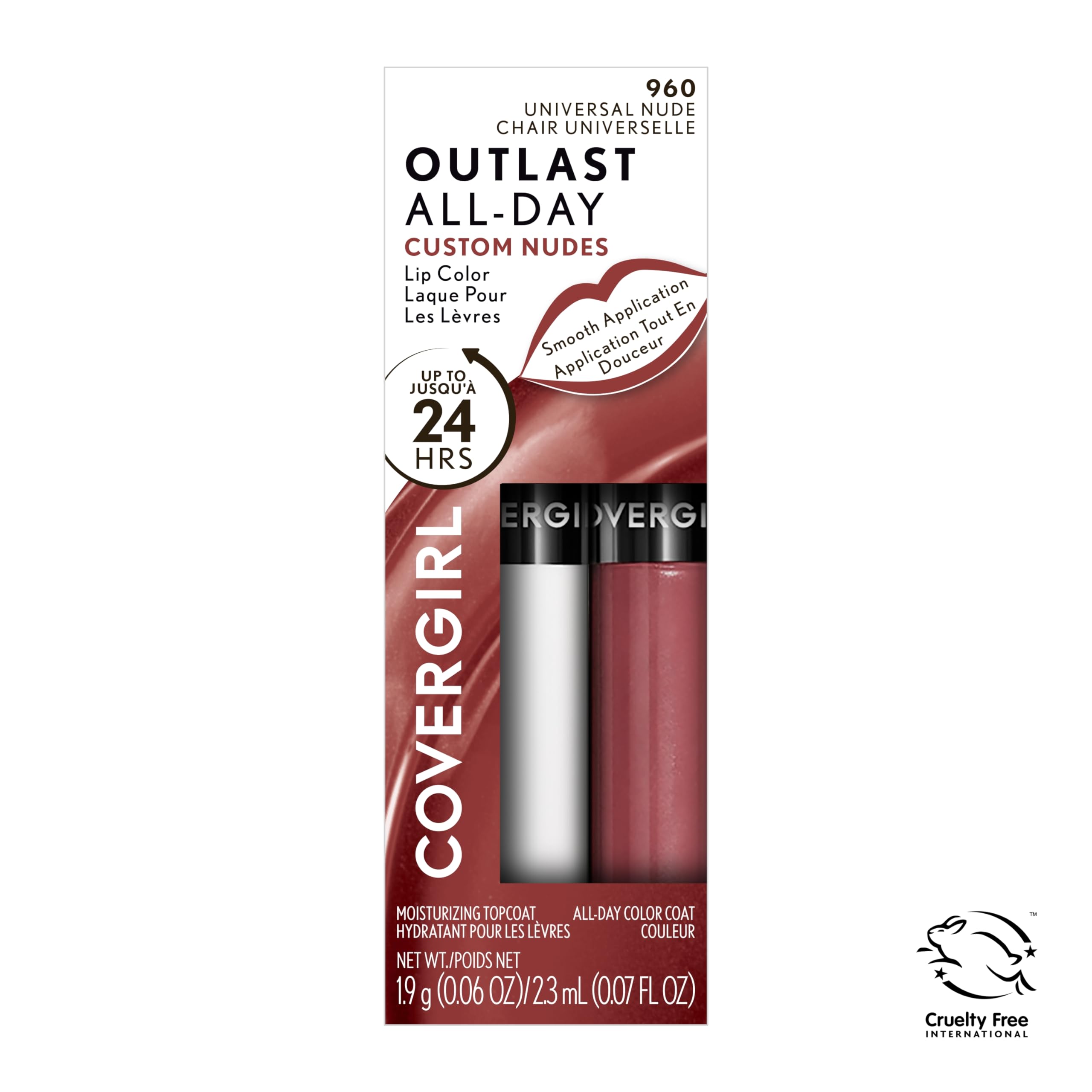 Foto 8 pulgar | Color De Labios Covergirl Outlast Custom Nudes Para Todo El Día Universal Nude - Venta Internacional.