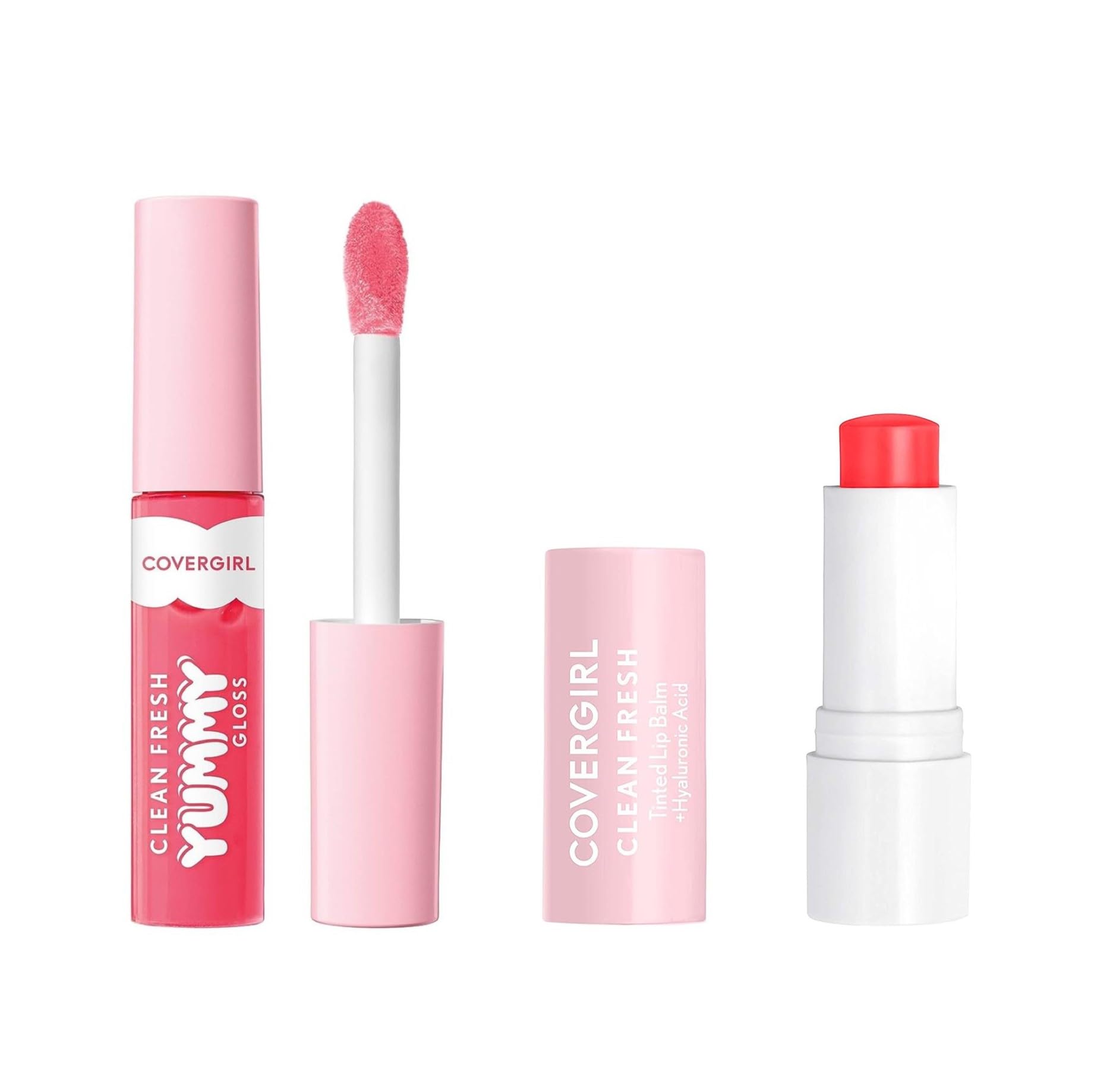 Paquete De Brillo Labial Y Bálsamo Labial Teñido Covergirl Clean Fresh - Venta Internacional.