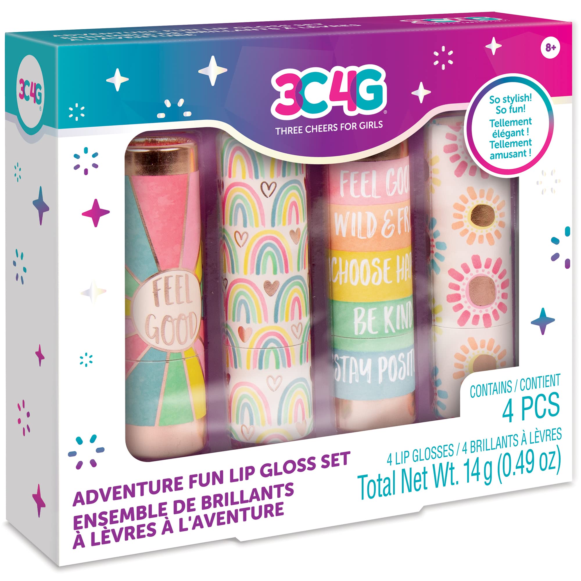 Set De Brillo De Labios Make It Real 3c4g Adventure Fun, 4 Piezas - Venta Internacional.