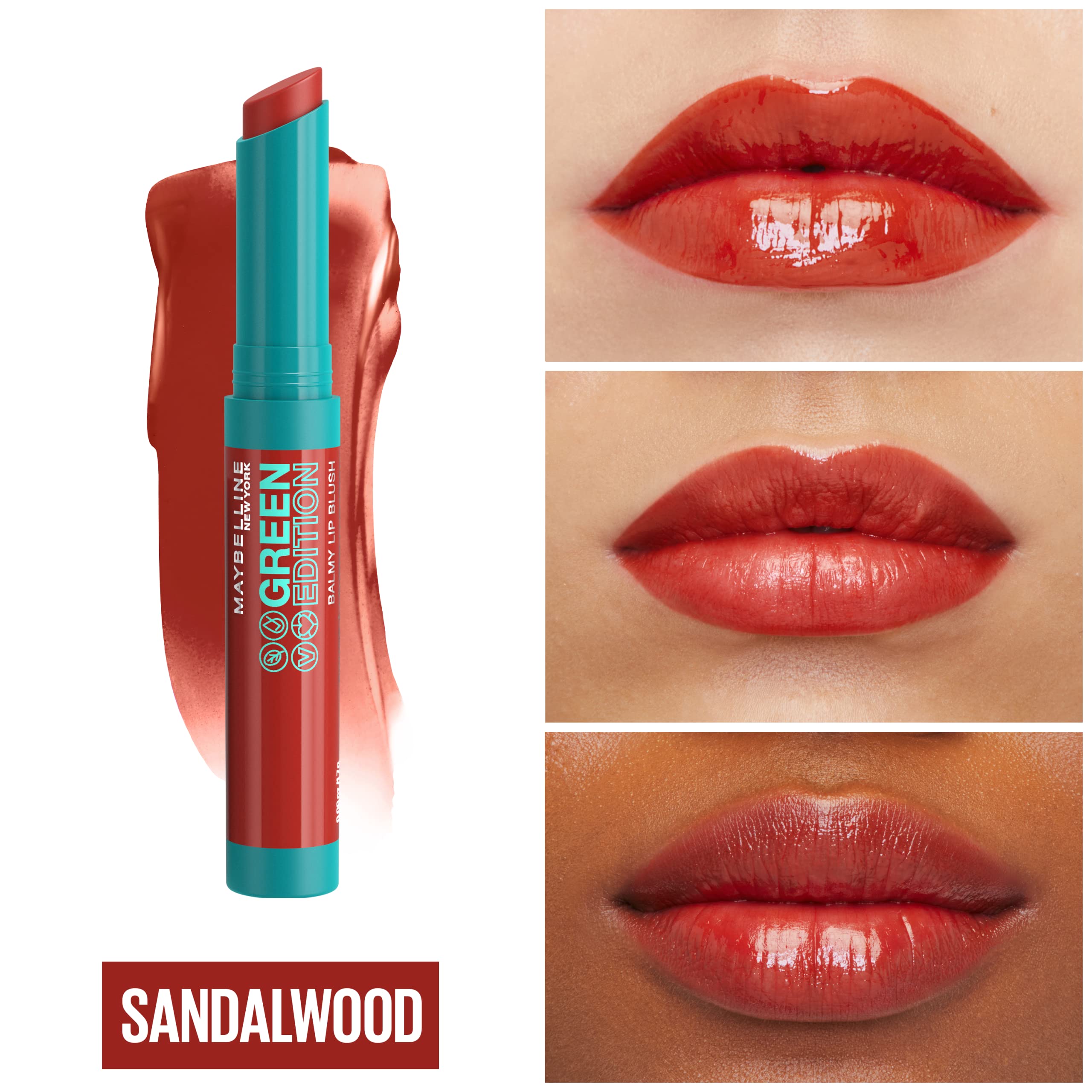 Foto 4 pulgar | Rubor De Labios Maybelline Green Edition Balmy Brick Red, 1 Unidad - Venta Internacional.