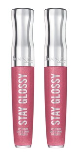 Foto 1 | Brillo De Labios Rimmel Stay Glossy 6hr Stay My Rose 5,3 Ml (x2) - Venta Internacional.