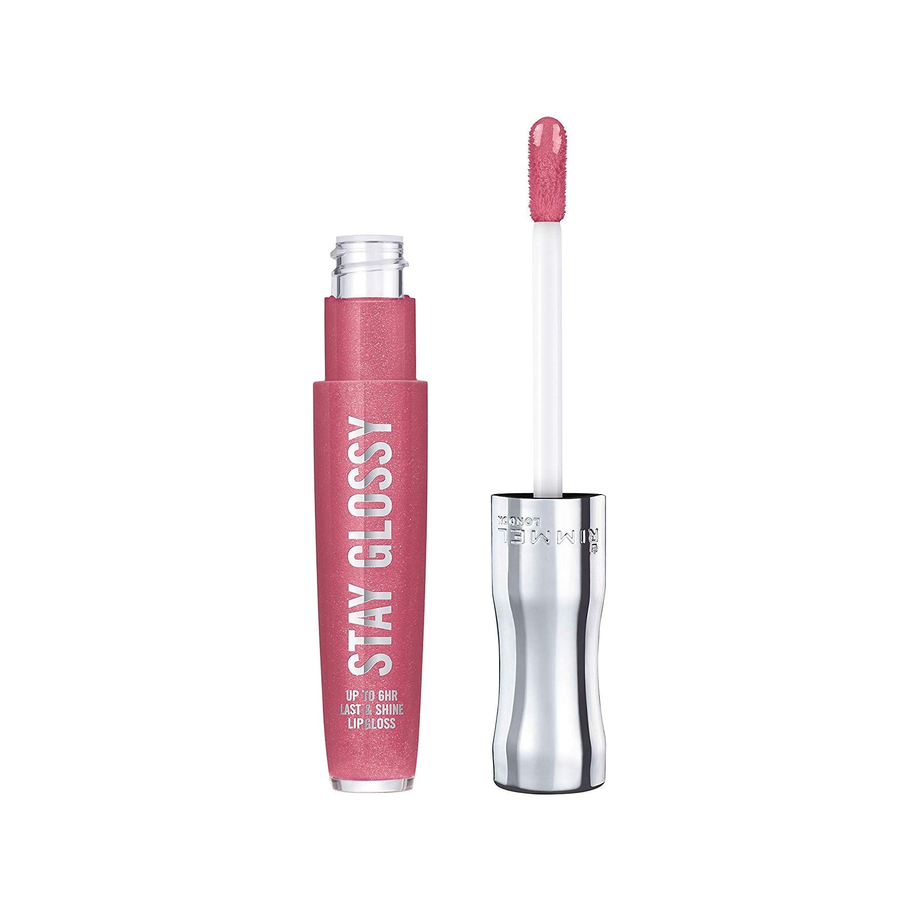 Foto 3 pulgar | Brillo De Labios Rimmel Stay Glossy 6hr Stay My Rose 5,3 Ml (x2) - Venta Internacional.