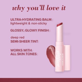 Foto 3 | Brillo De Labios Burt's Bees Gloss And Glow Glossy Balm Wine, 1 Tubo - Venta Internacional.