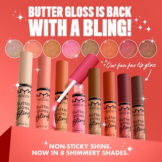 Foto 3 | Brillo De Labios Nyx Professional Makeup Butter Gloss Bling Pay Me In Gold - Venta Internacional.